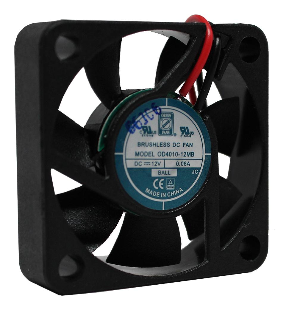 Orion Fans Od4010-12Mb Dc Axial Fan, Ball, 6Cfm, 0.08A, 12V