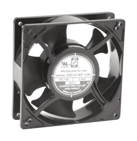 Orion Fans Od127Ap-24Htb Dc Axial Fan, Ball, 140Cfm, 0.23A, 24V