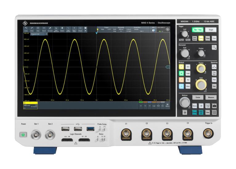 Rohde & Schwarz Mxo44-2410 Oscilloscope, 1Ghz, 5Gsps