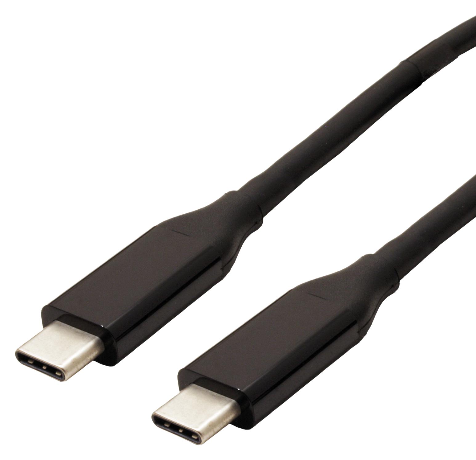 Multicomp Pro Mp010449 Usb Cable, 4.0 Gen 3, Typ C-C Plug, 0.8M