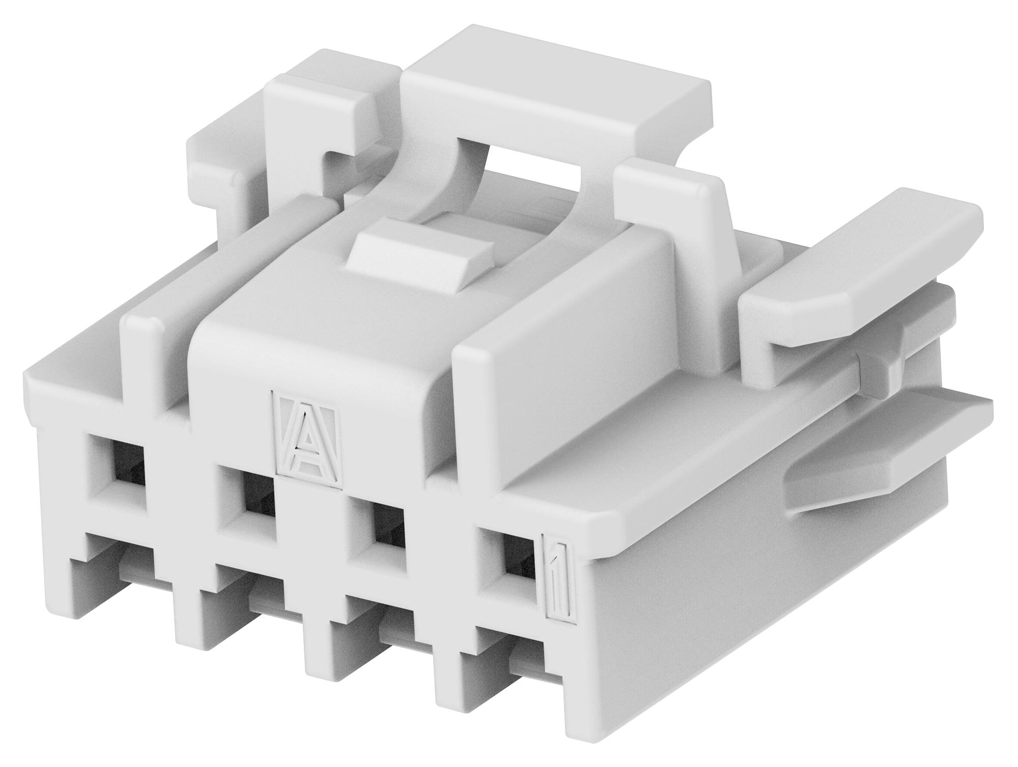 Te Connectivity 1-2350224-4 Connector Housing, Plug, 4Pos, 2mm, Nat