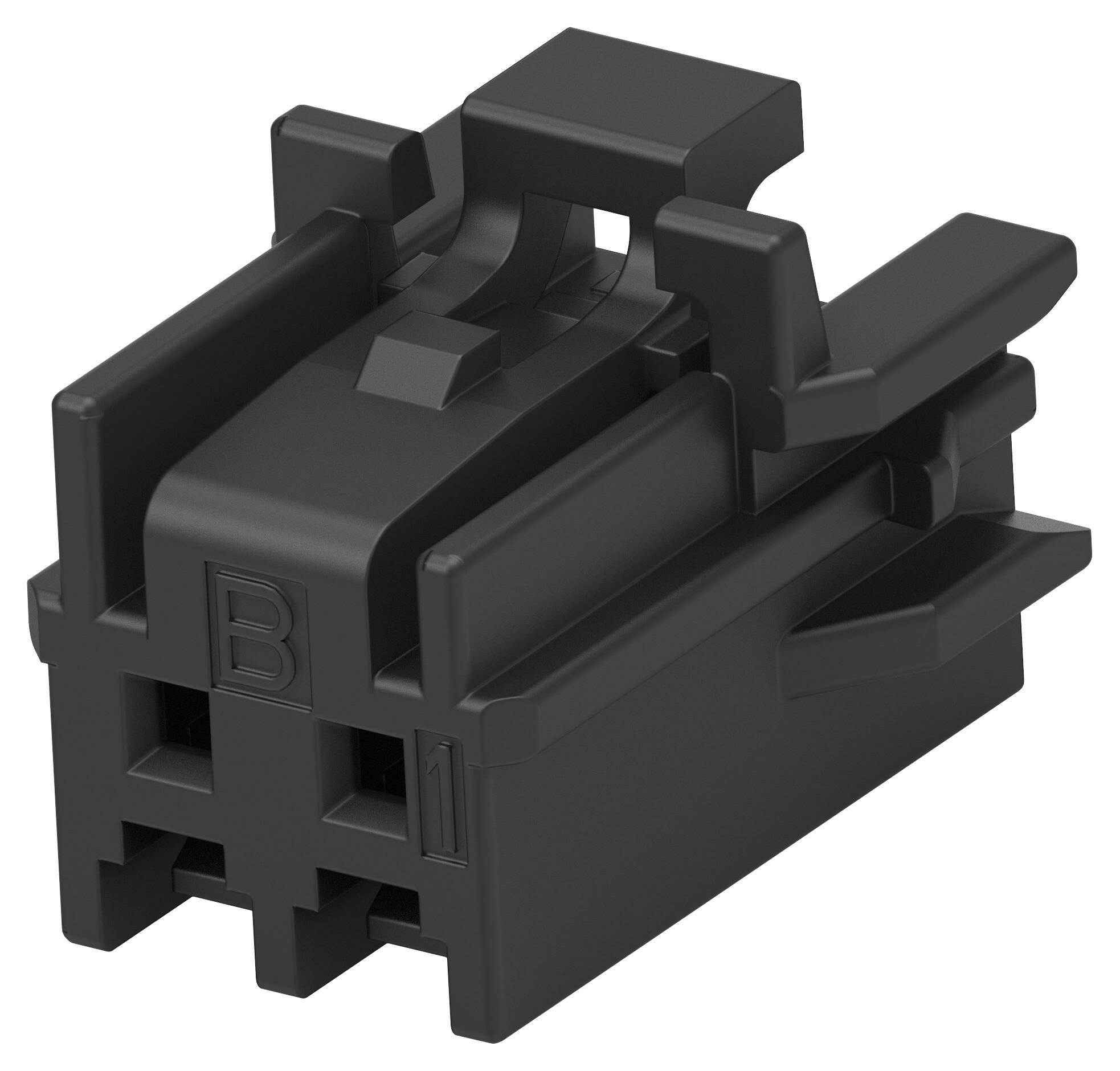 Te Connectivity 2-2350224-2 Connector Housing, Plug, 2Pos, 2mm, Blk