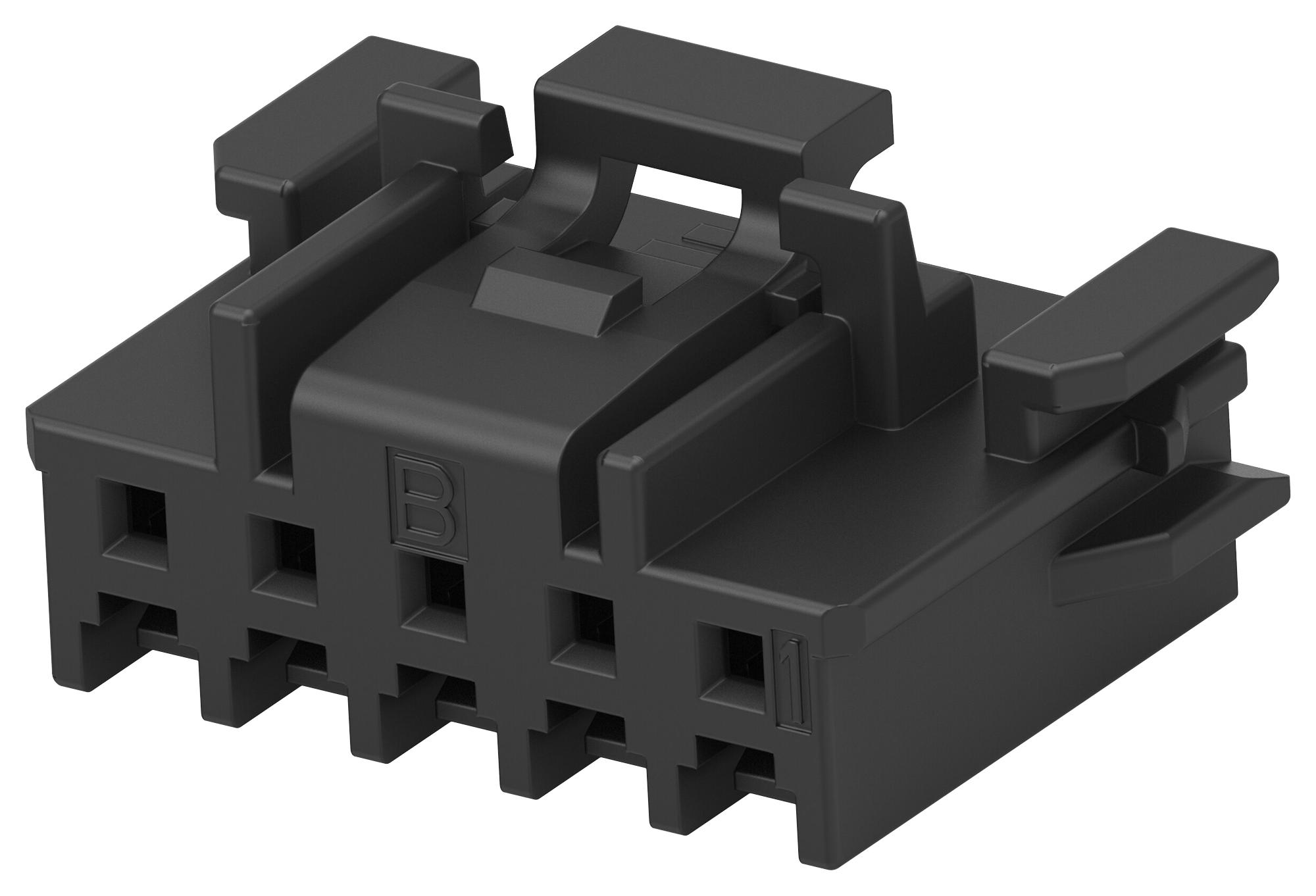 Te Connectivity 2-2350224-5 Connector Housing, Plug, 5Pos, 2mm, Blk