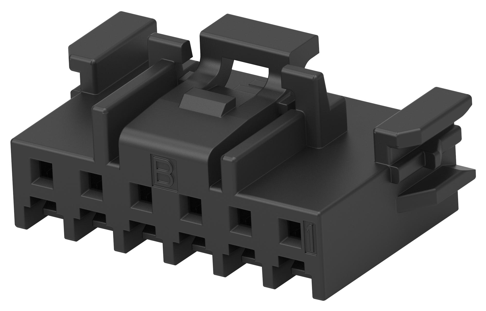 Te Connectivity 2-2350224-6 Connector Housing, Plug, 6Pos, 2mm, Blk