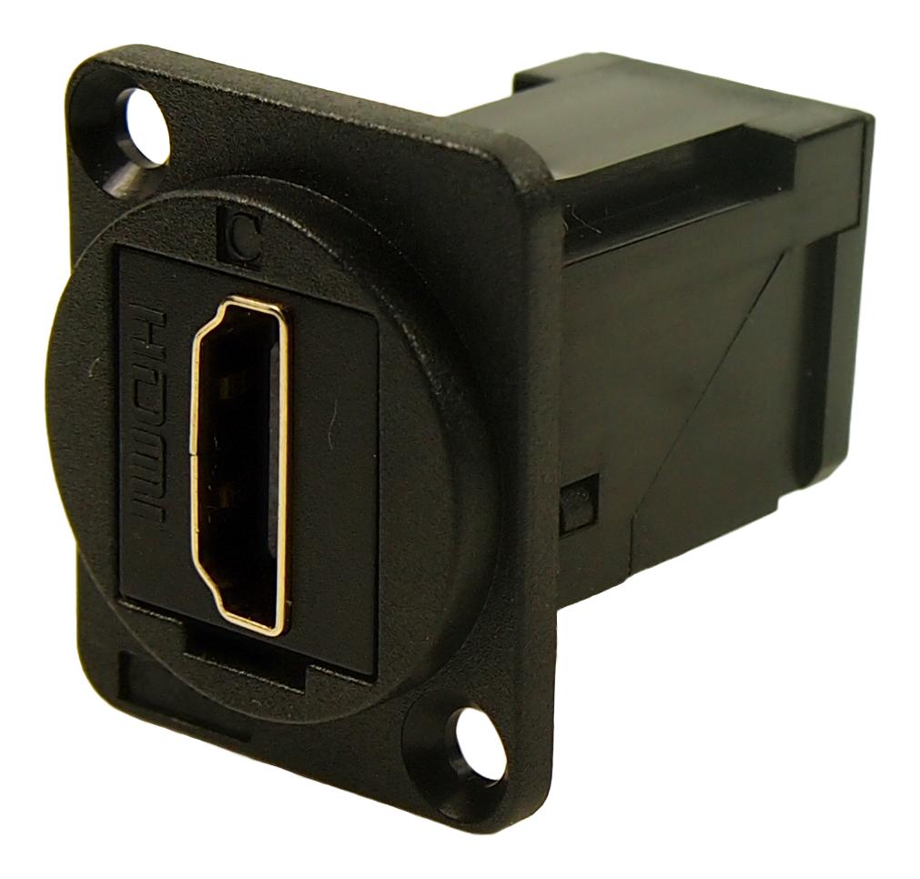 Multicomp Pro Mp-Cp30253 Hdmi R/a Feedthrough Connector, Receptacle