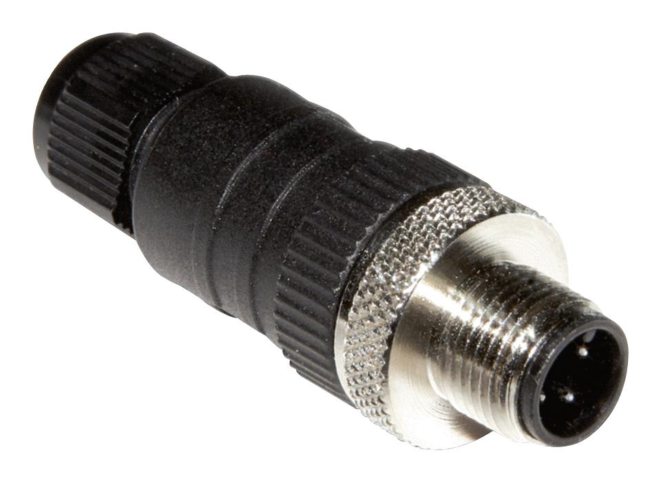 Sick Ste-1204-G Sensor Connector, M12, Plug, 4Pos, Solder