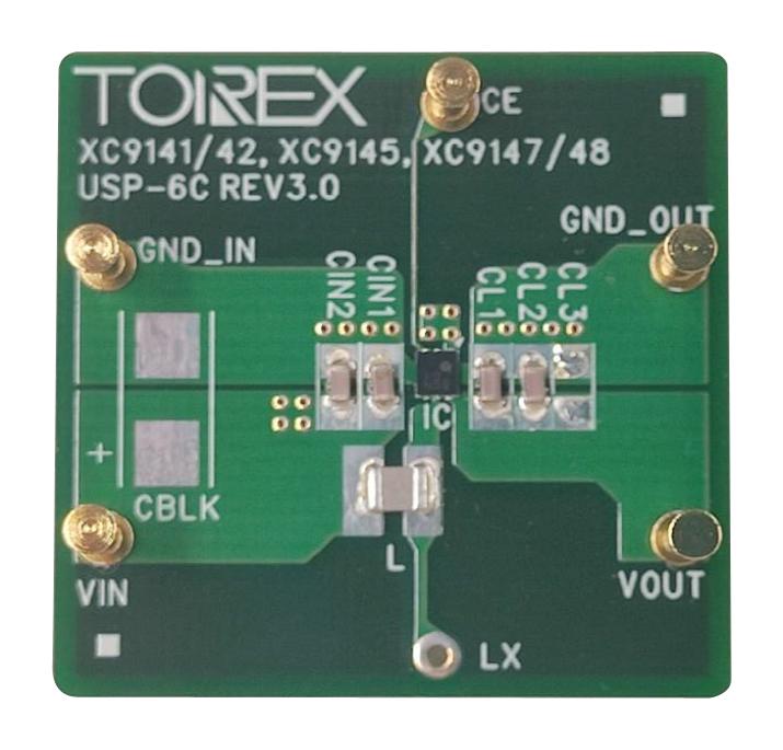 Torex Xc9145B50Ce-Evb-01 Eval Baord, Step Up Dc / Dc Converter