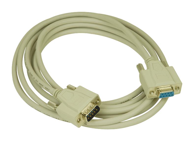 L-Com Crmn9Mf-10 Cable Assy, 9P D-Sub Plug-Rcpt, 3M