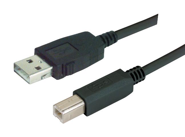 L-Com Caualb-3M Usb Cable, 2.0, A Plug-B Plug, 3M