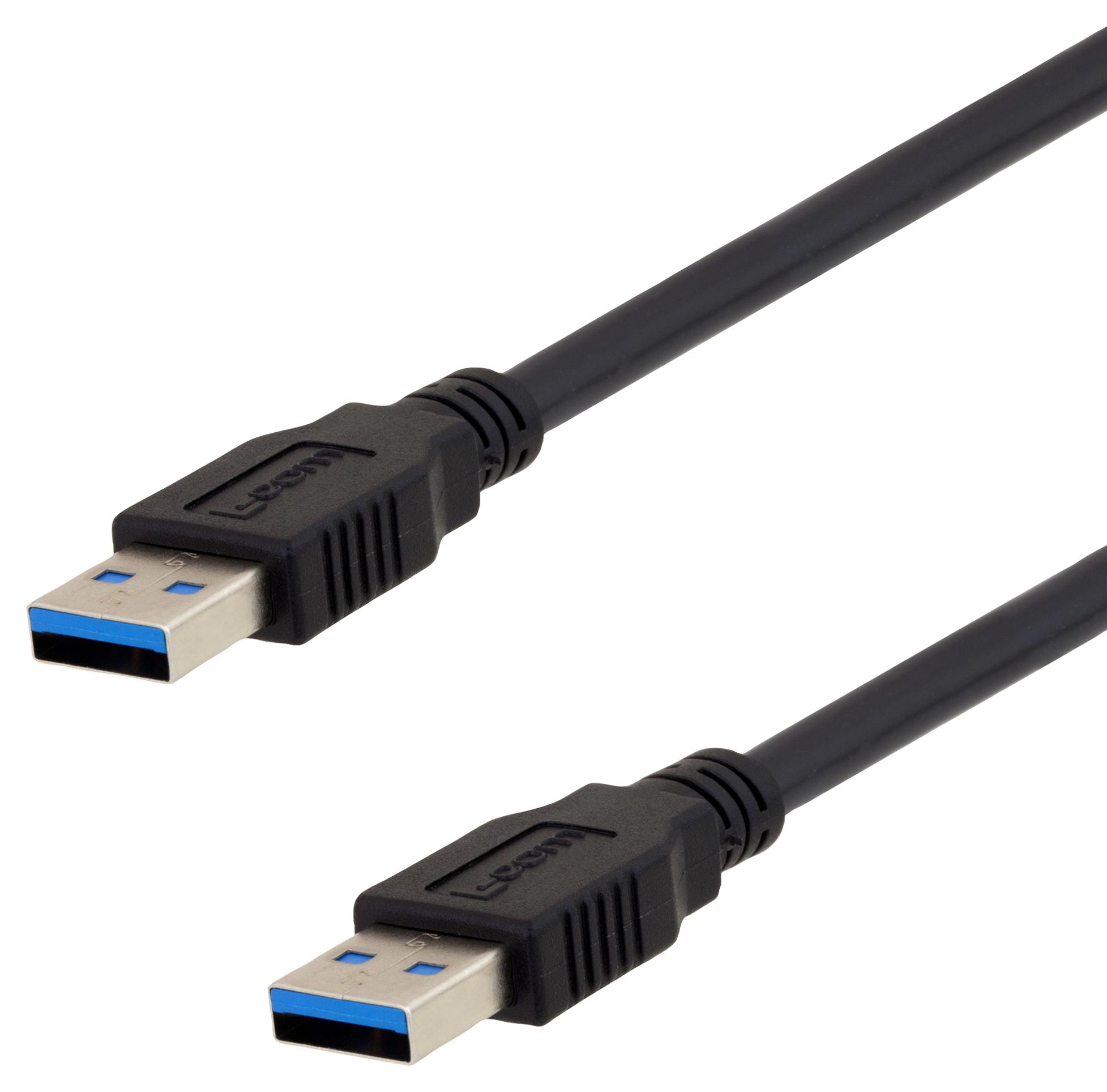 L-Com U3A00007-105M Usb Cable, 3.0, A Plug-A Plug, 1.5M