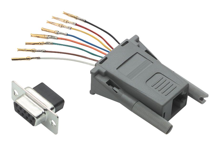 L-Com Rec098F Adapter, Db-9 Female Rj45 Jack