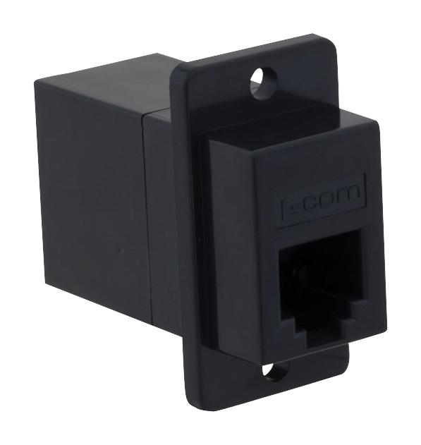 L-Com Ecf5046S-Bk Rj12 Coupler, Jack-Jack, 6Pos, Cat3, Blk