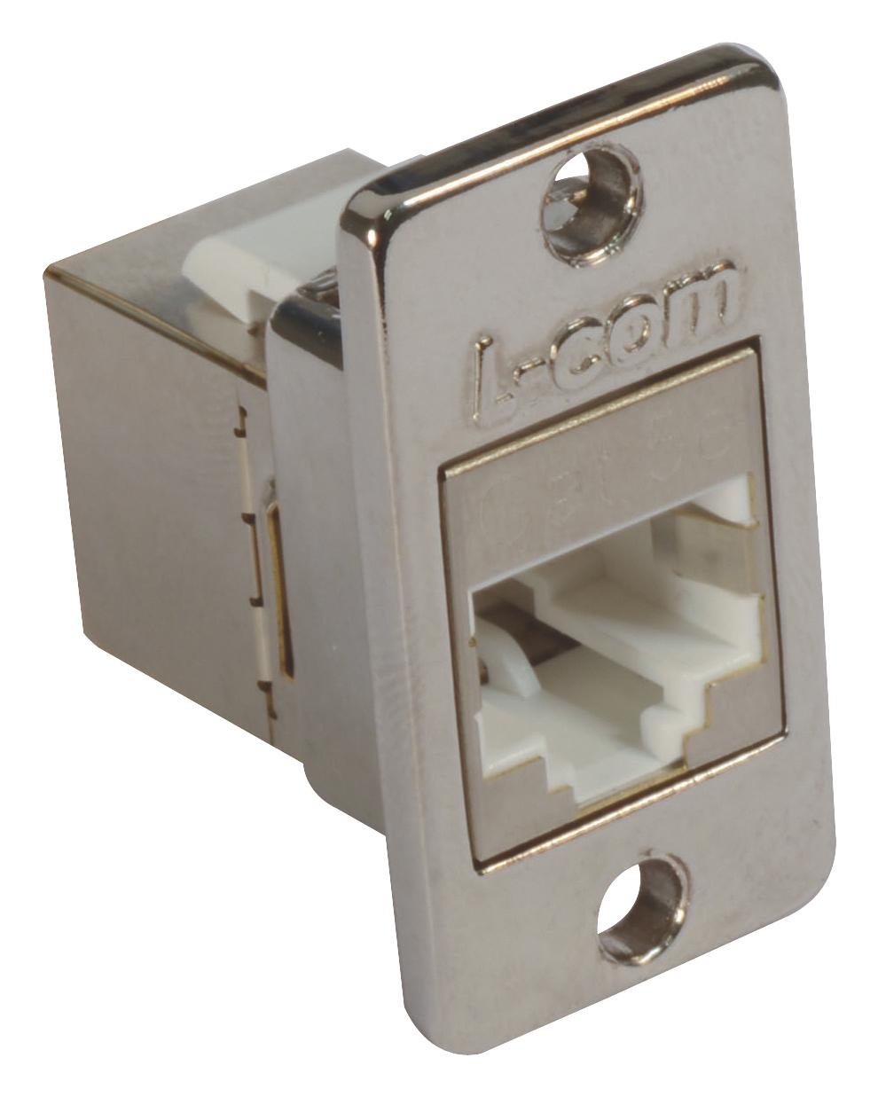 L-Com Ecf504-Sc5E-Mini Adaptor, 8Pos, Cat5E, Rj45 Jack-Jack