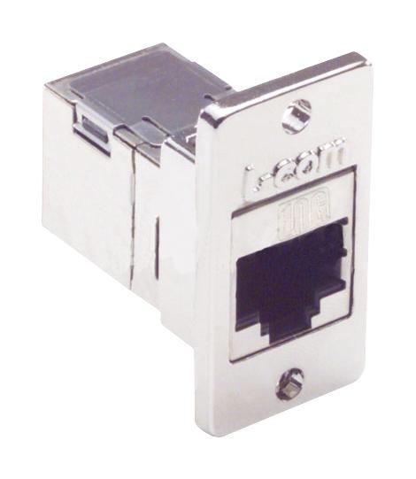 L-Com Ecf504-Sc6A Adaptor, 8Pos Rj45 Jack/8Pos Rj45 Jack