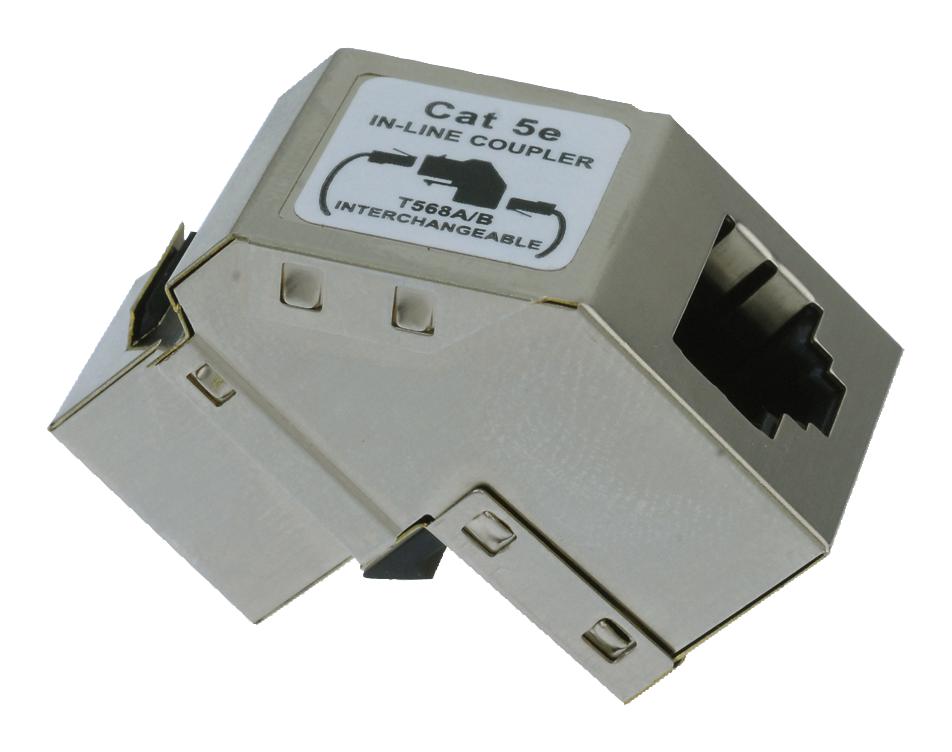 L-Com Uj5T568S Coupler, Rj45 Jack-Jack, 8 Position