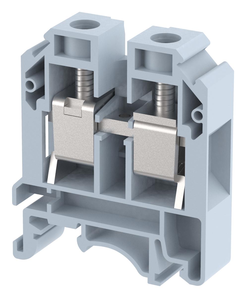 Elkay Kut16/grey Terminal Block, Din Rail, 2Pos, 3Awg