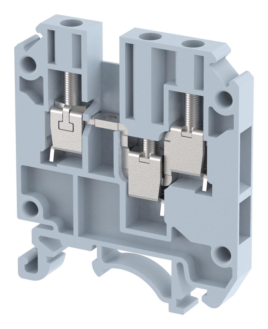 Elkay Kut4 1X2 Terminal Block, Din Rail, 3Pos, 32A/1Kv