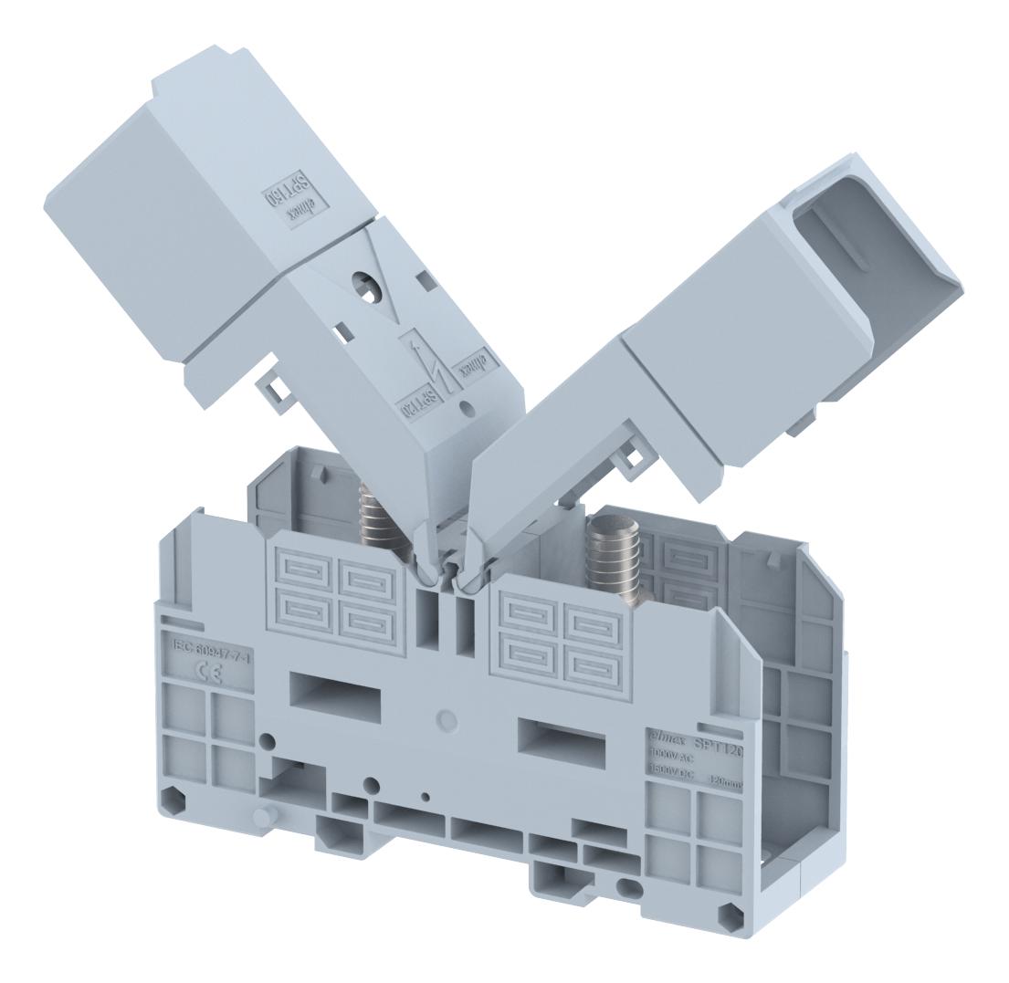 Elkay Spt120Xl Tb, High Current, Din Rail, 2Pos, 269A