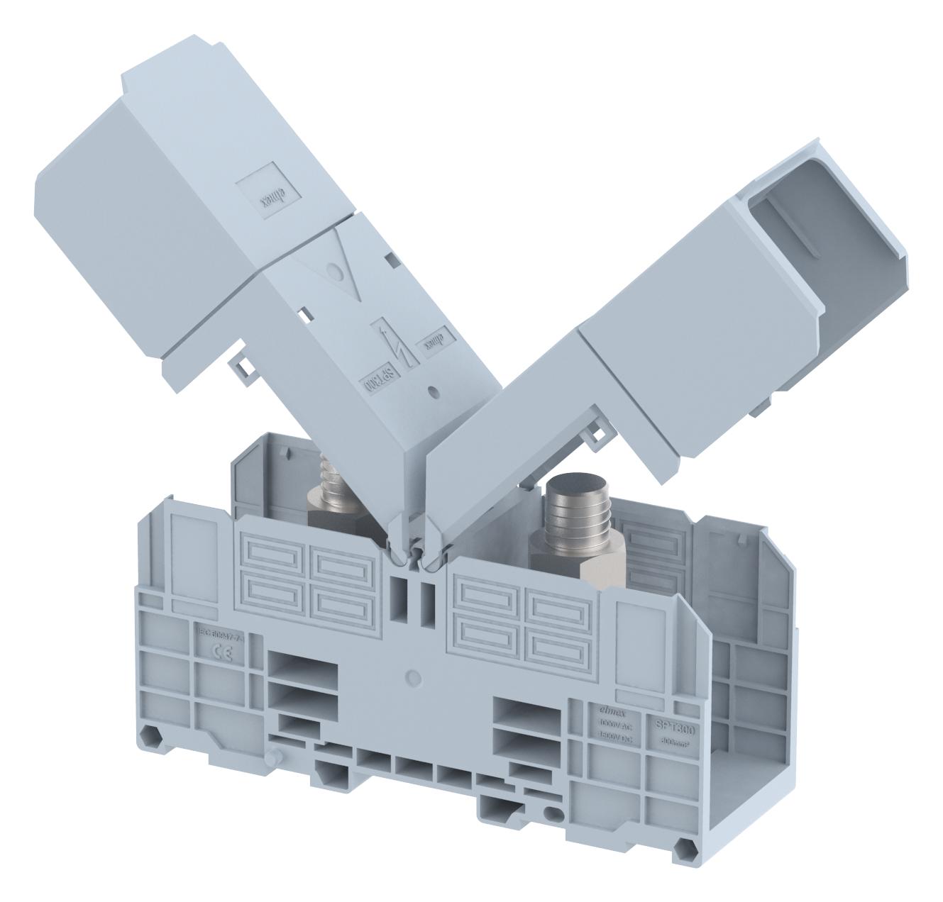 Elkay Spt300Xl Tb, High Current, Din Rail, 2Pos, 520A