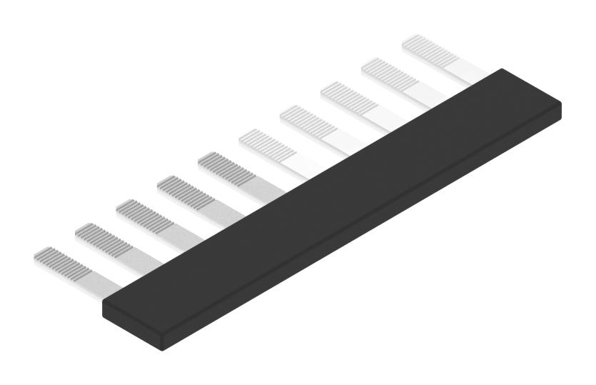 Elkay Slc6-10W Insertion Bridge, 10Pos, 8mm