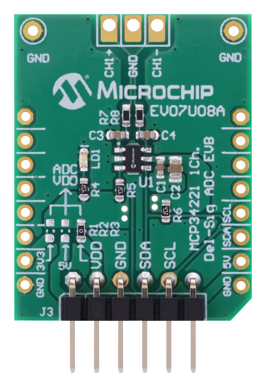 Microchip Technology Technology Ev07U08A Evaluation Board, 18Bit, 240Sps, Adc