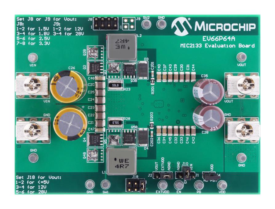 Microchip Technology Technology Ev66P64A Evaluation Board, Synchronous Buck Contr