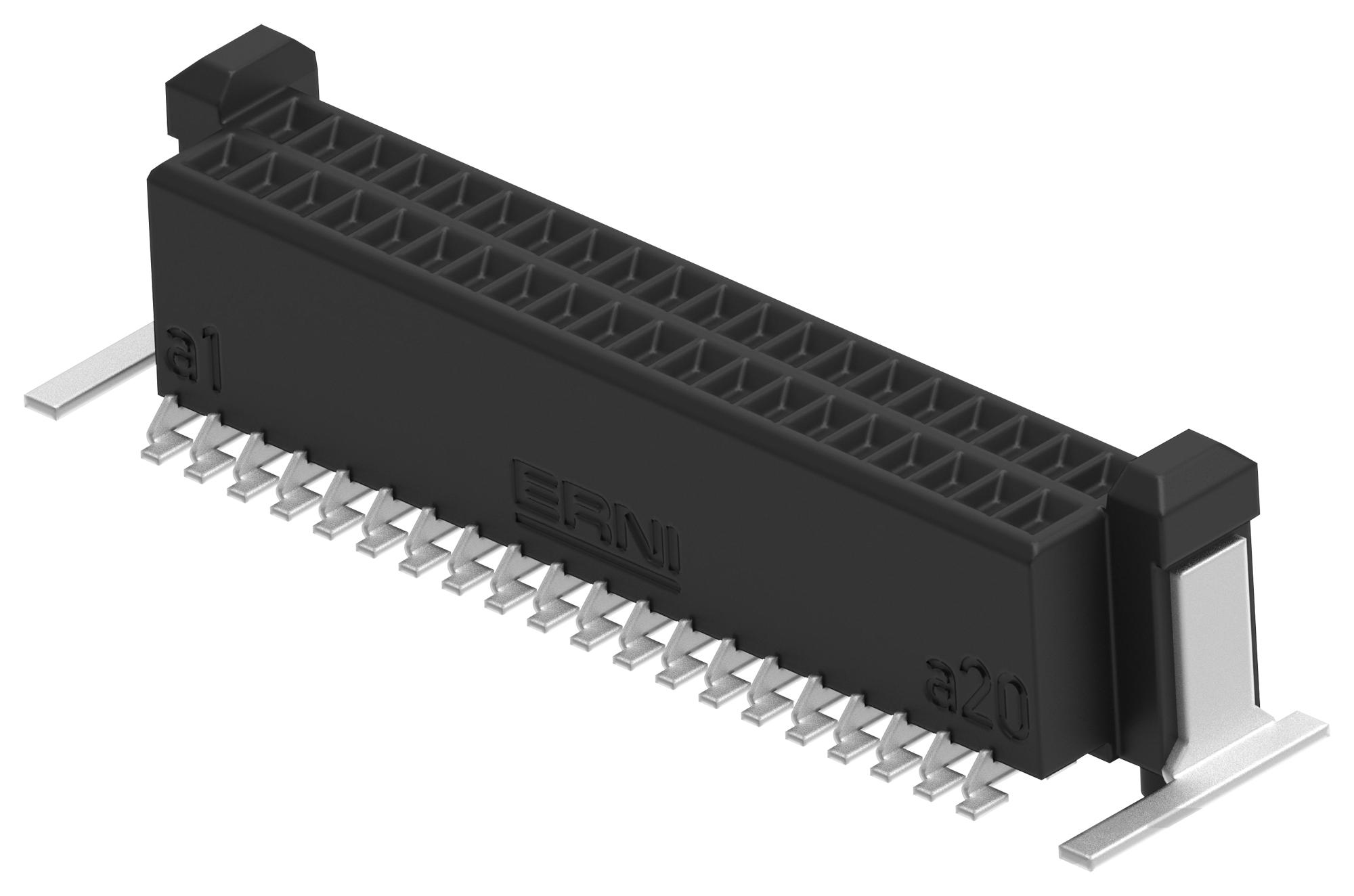 Erni / Te Connectivity 294005-E Mezzanine Conn, Rcpt, 40Pos, 2Row, 0.8mm