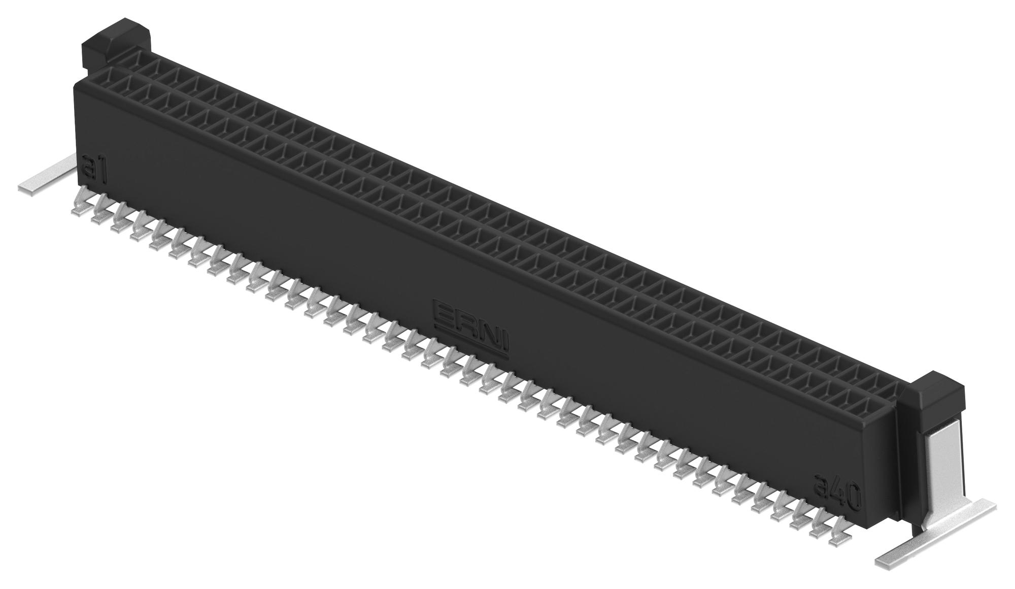 Erni / Te Connectivity 294008-E Mezzanine Conn, Rcpt, 80Pos, 2Row, 0.8mm