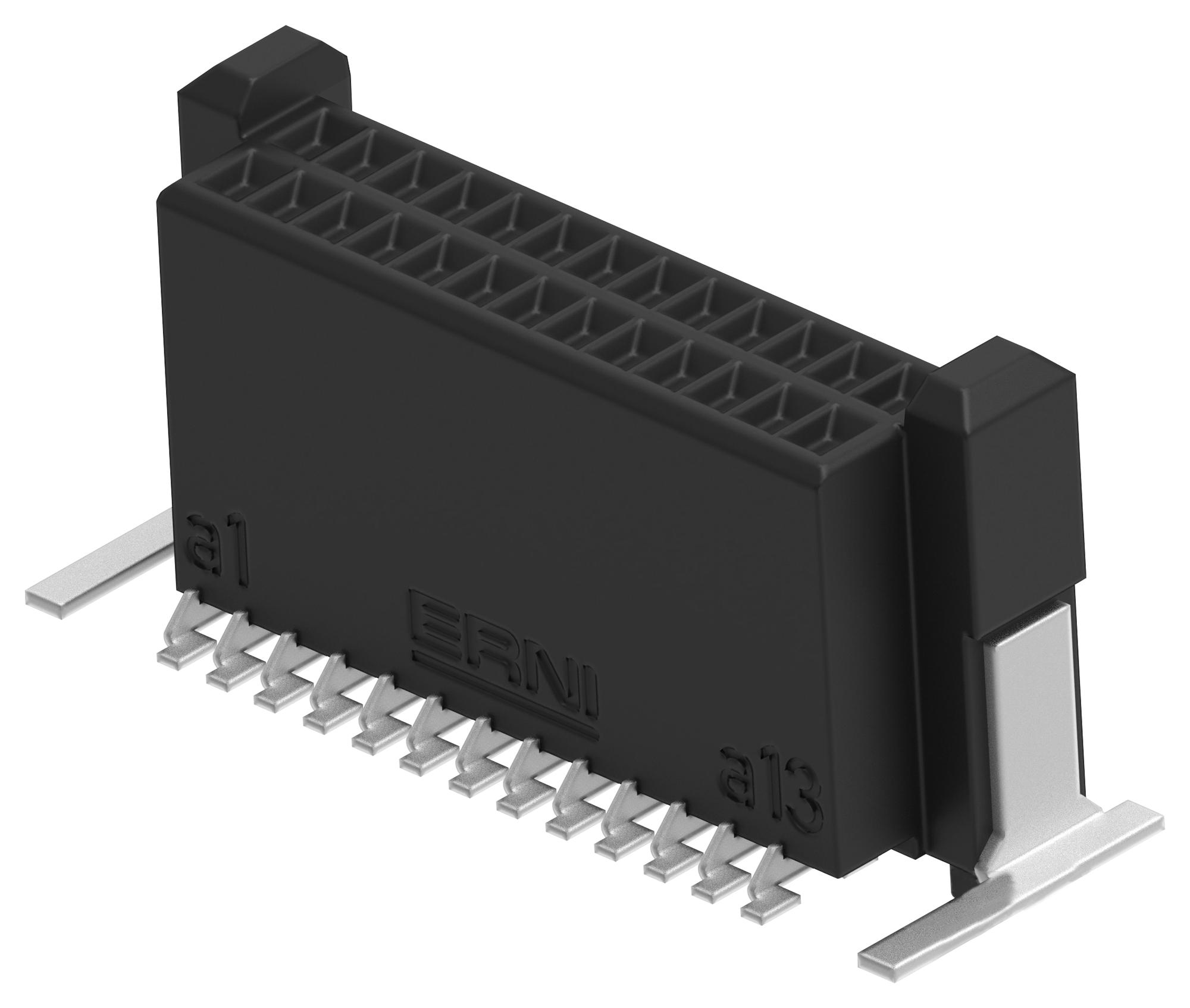 Erni / Te Connectivity 294015-E Mezzanine Conn, Rcpt, 26Pos, 2Row, 0.8mm