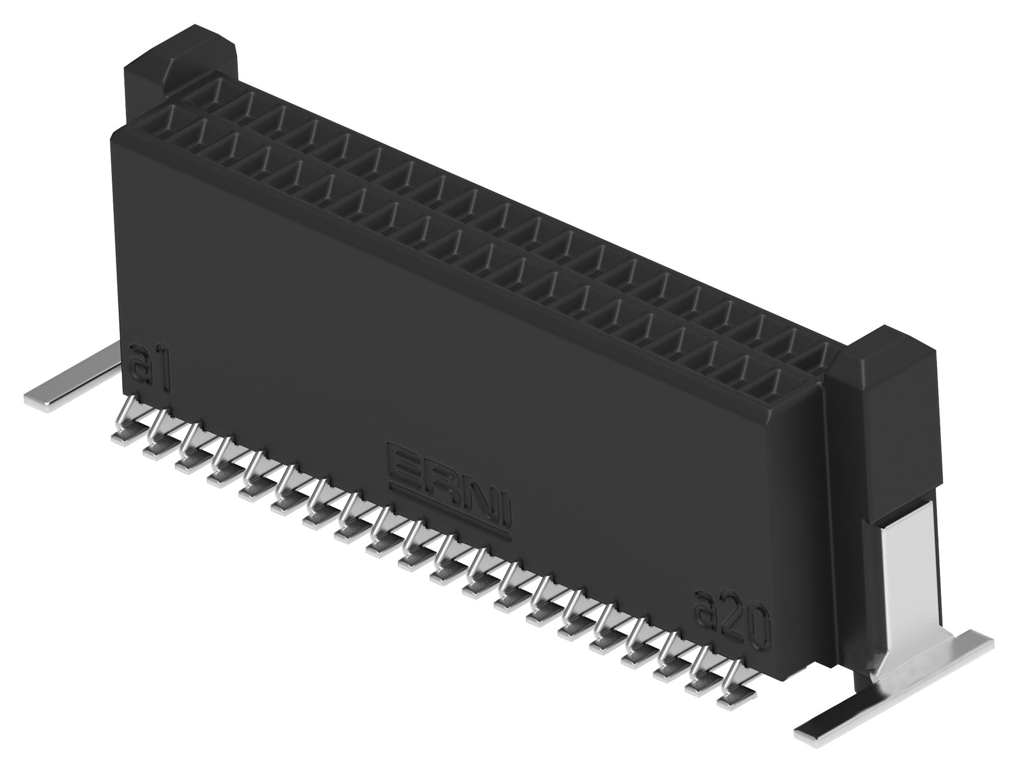 Erni / Te Connectivity 294017-E Mezzanine Conn, Rcpt, 40Pos, 2Row, 0.8mm