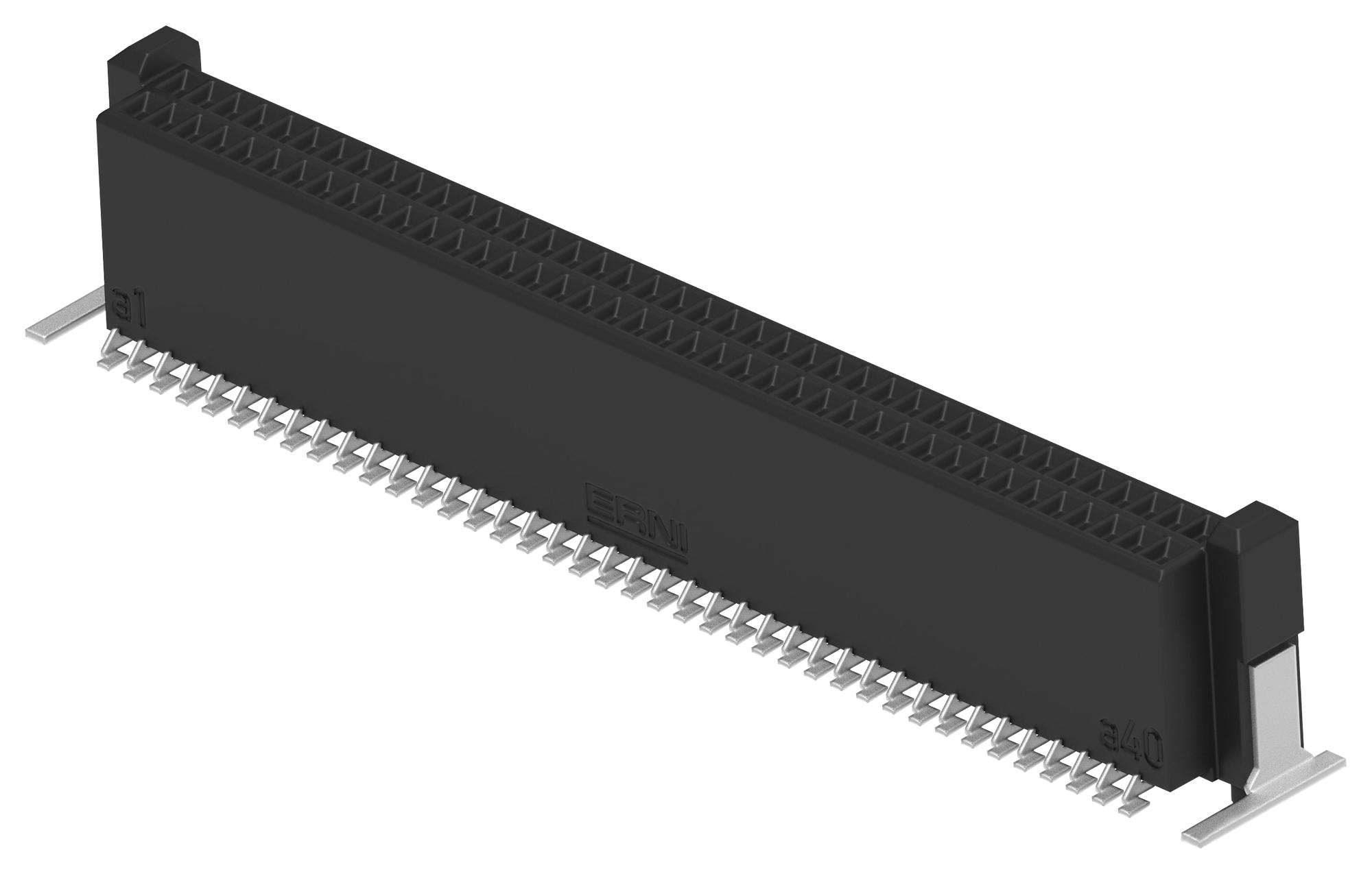 Erni / Te Connectivity 294020-E Mezzanine Conn, Rcpt, 80Pos, 2Row, 0.8mm