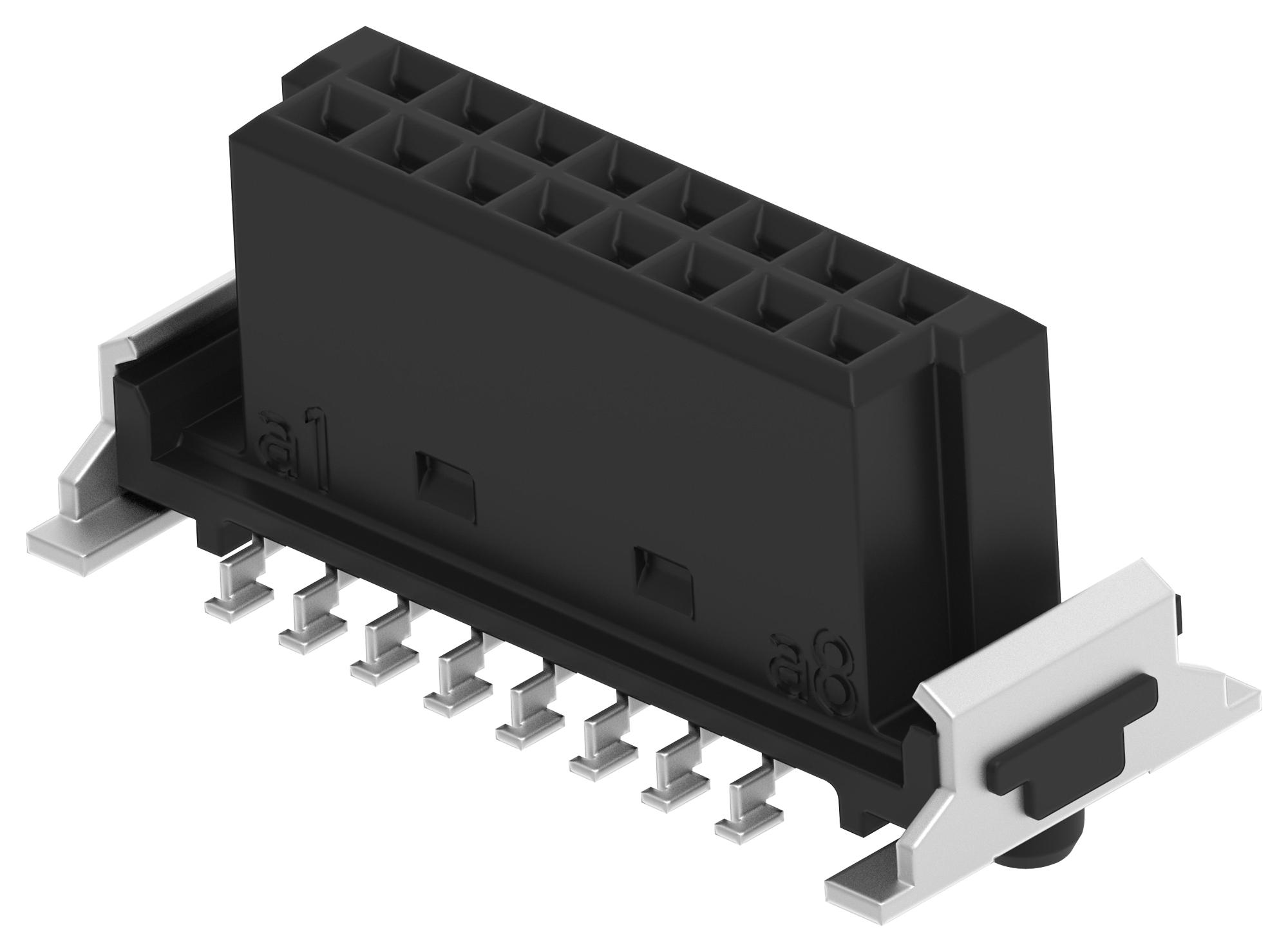 Erni / Te Connectivity 354055-E Conn, Rcpt, 16Pos, 2Row, 1.27mm, Smt