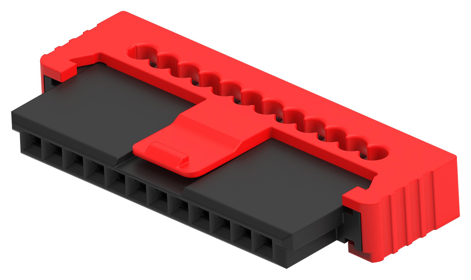 Erni / Te Connectivity 464242-E Idc Conn, R/a Rcpt, 12Pos, 1Row, 1.27mm