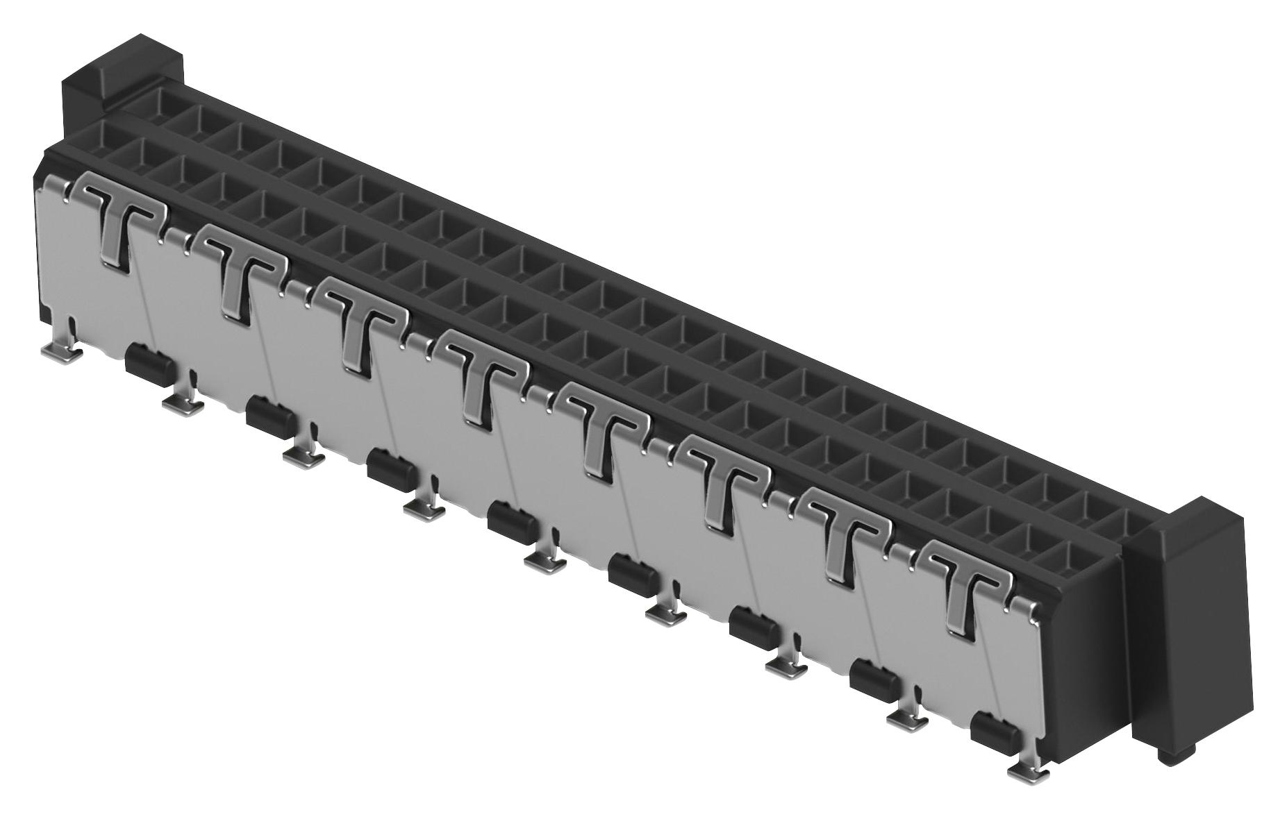 Erni / Te Connectivity 254876-E Mezzanine Conn, Rcpt, 50Pos, 2Row, 1mm