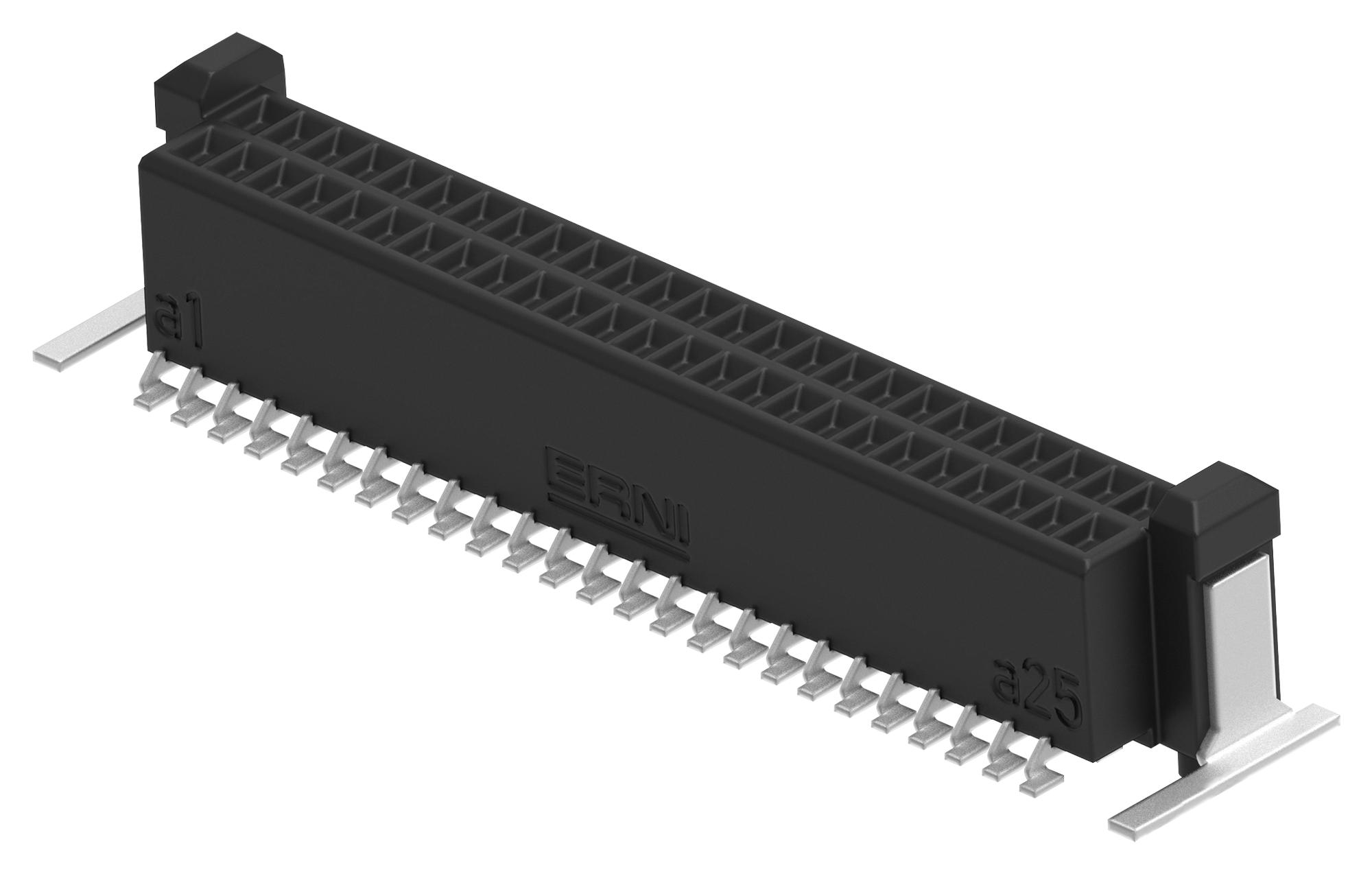 Erni / Te Connectivity 294006-E Mezzanine Conn, Rcpt, 50Pos, 2Row, 0.8mm