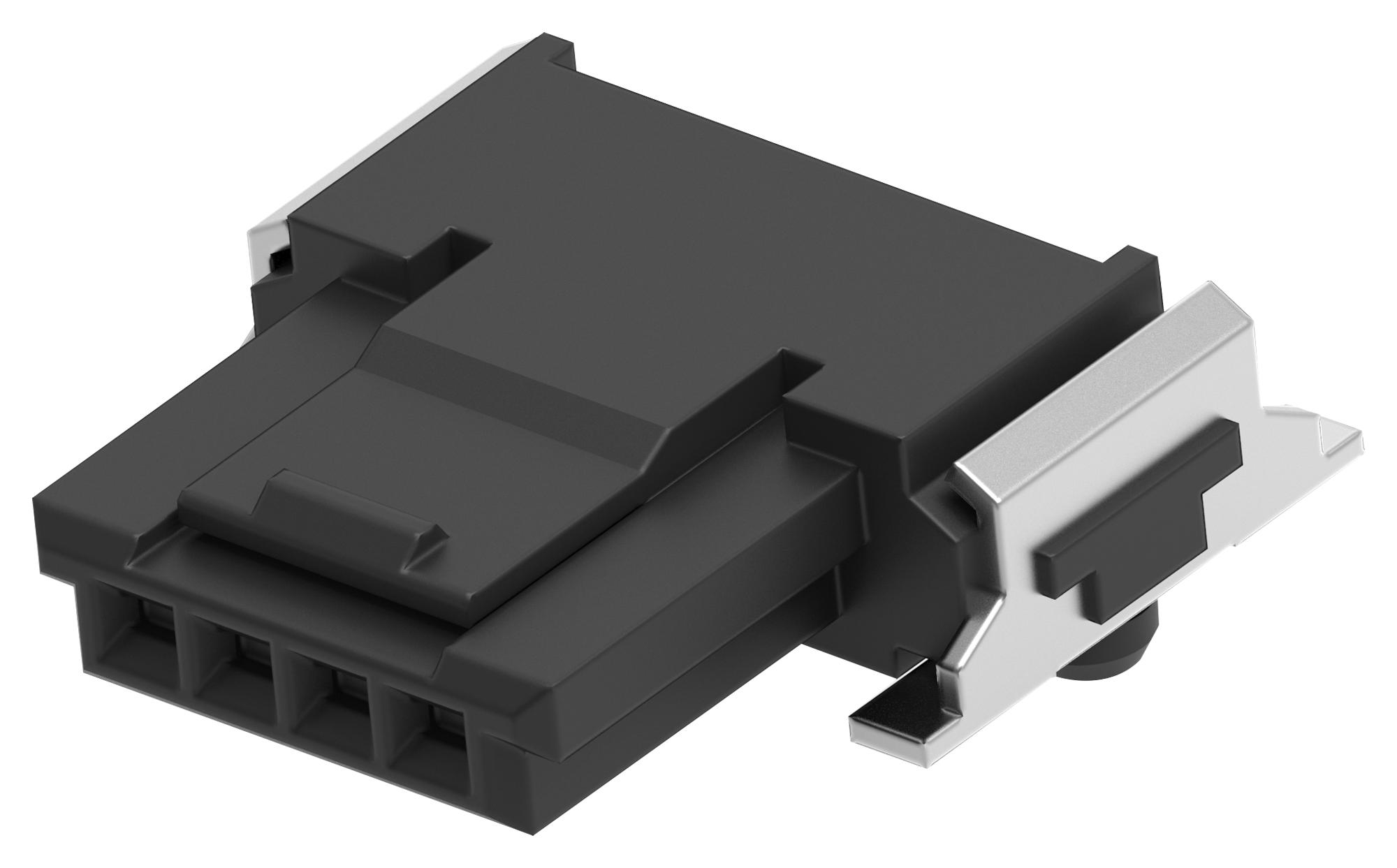 Erni / Te Connectivity 364485-E Conn, R/a Rcpt, 4Pos, 1Row, 1.27mm