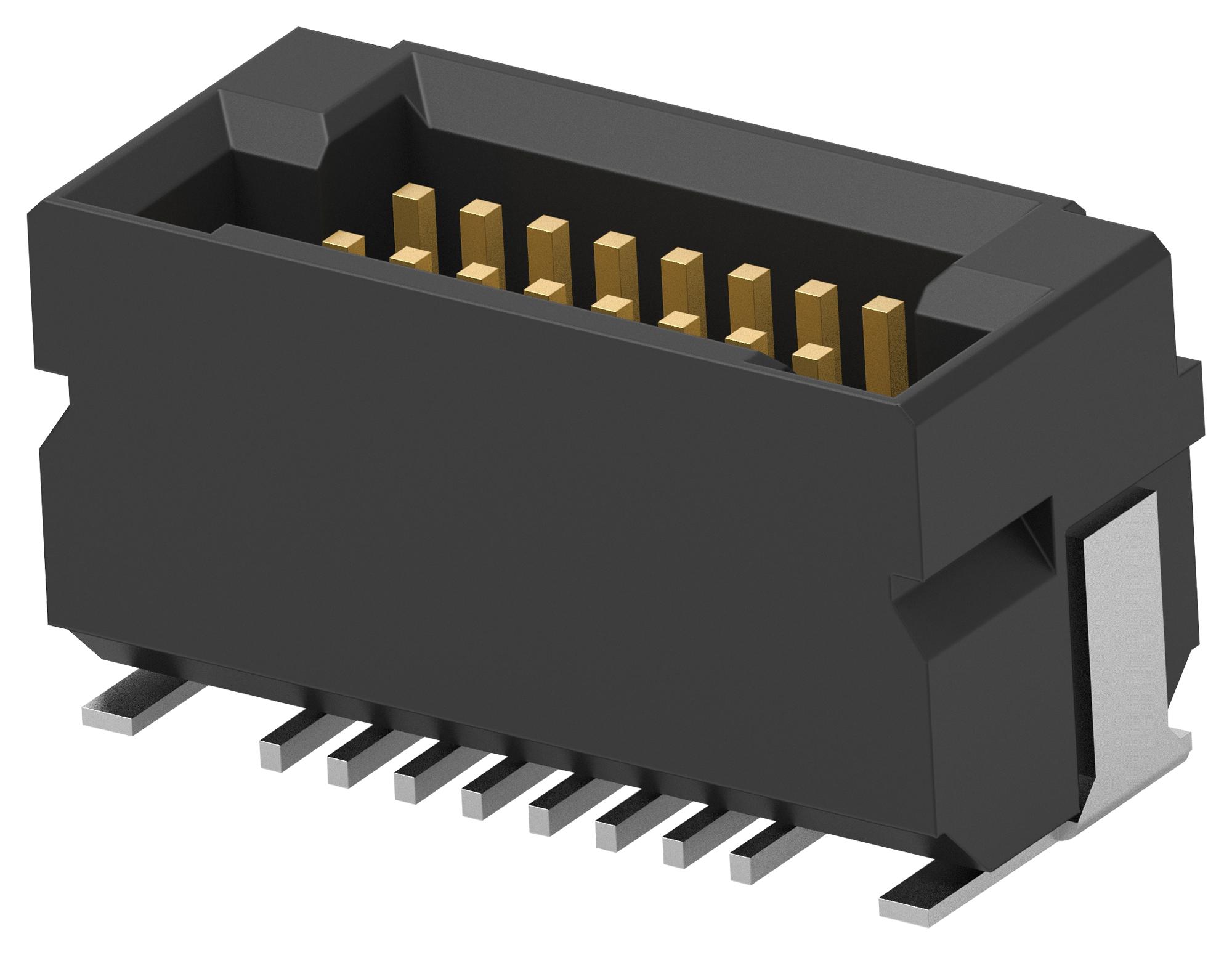 Erni / Te Connectivity 454928-E Mezzanine Conn, Plug, 16Pos, 2Row, 0.8mm