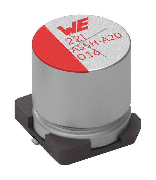 WÃ¼rth Elektronik 865230657014 Capacitor, 330Uf, 50V, Alu Elec, Smd, Radial