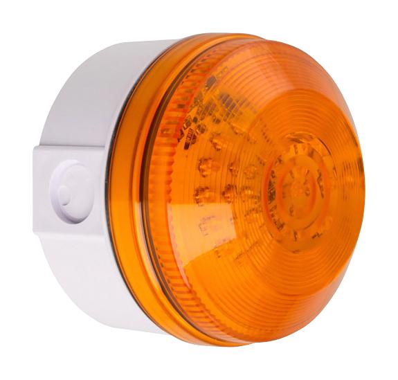 Moflash Signalling Led195-01Wh-01 Beacon, Continuous/flashing, 20V, Amber