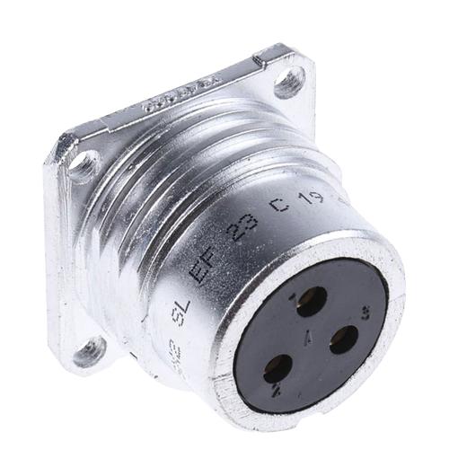 Amphenol Socapex Sl Ef 23 C Circular Connector, Rcpt, 3Pos, Solder