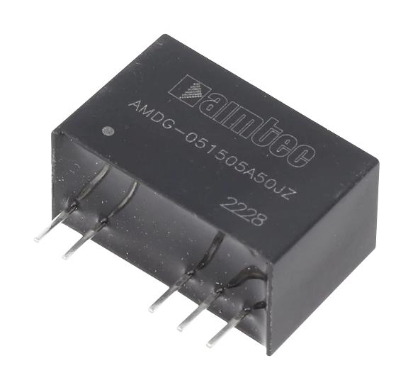 Aimtec Del-Amdg-051505A50Jz-B Dc-Dc Converter, 15V/-5V, 0.08A/-0.04A