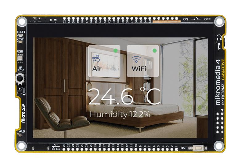 MikroElektronika Mikroe-4722 Dev Kit, Multimedia & Gui Centric