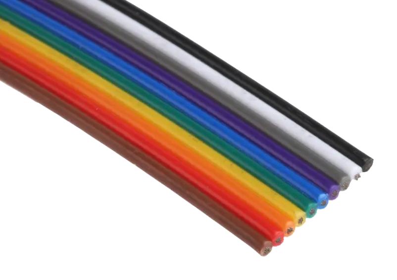 Multicomp Pro Mp010764 Flat Ribbon Cable, 8Core, 26Awg, 30.5M