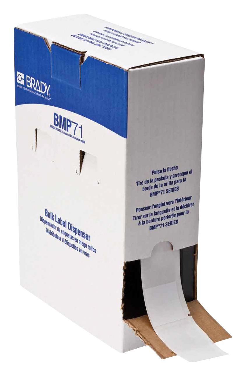 Brady Bm71-109-427 Labels, Printer, 4 X 1.5, Wht/clear