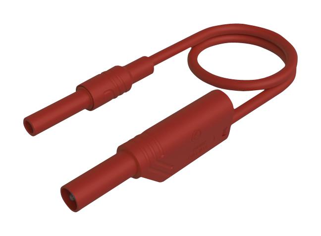 Hirschmann Test And Measurement 934043101 Test Lead, 4mm Plug To Skt, Red, 2M