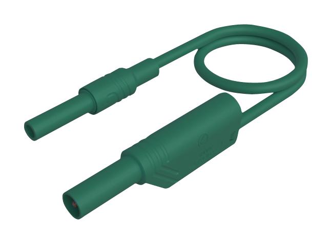 Hirschmann Test And Measurement 934043104 Test Lead, 4mm Plug To Skt, Green, 2M