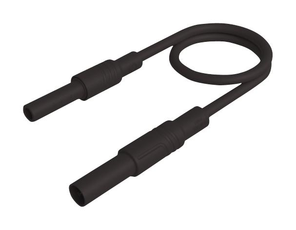 Hirschmann Test And Measurement 934044100 Test Lead, 4mm Plug To Skt, Black, 250mm