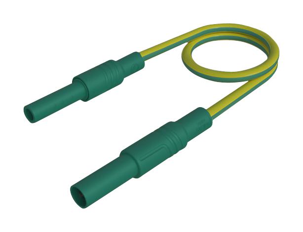 Hirschmann Test And Measurement 934044188 Test Lead, 4mm Plug-Skt, Grn/yel, 250mm