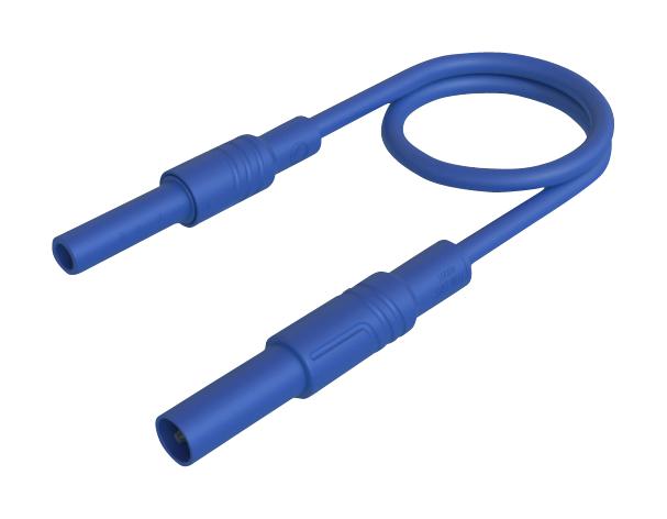 Hirschmann Test And Measurement 934045102 Test Lead, 4mm Plug To Skt, Blue, 500mm