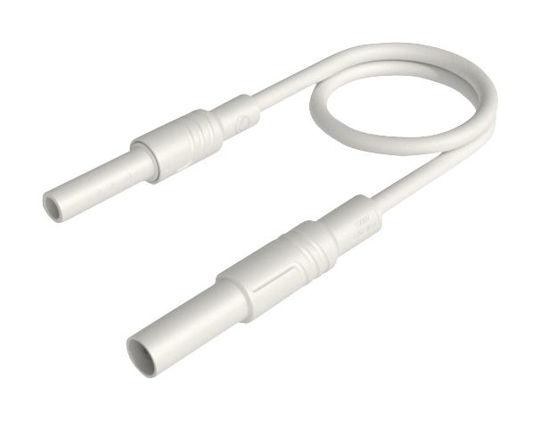 Hirschmann Test And Measurement 934046107 Test Lead, 4mm Plug To Skt, White, 1M